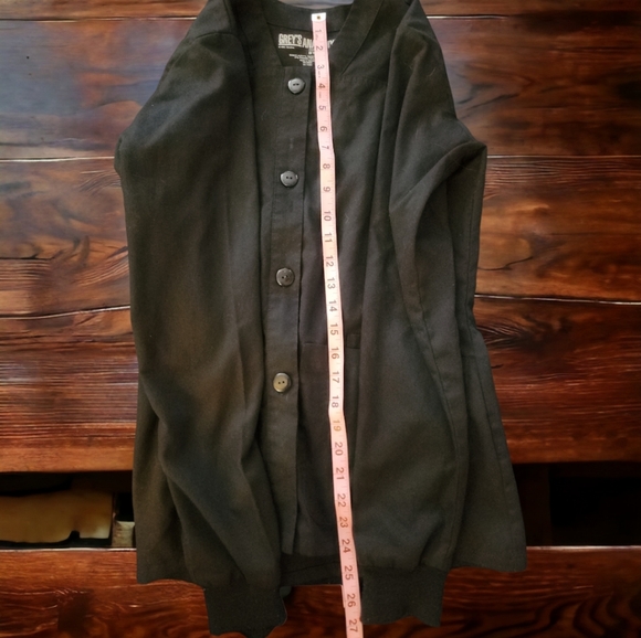 Grey's Anatomy XS Black 4-Pocket Button Up Lab Jacket - Picture 11 of 15